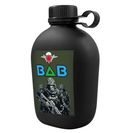 Походная фляга "ВДВ" с виниловой наклейкой 