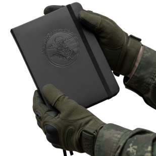 Карманный блокнот ВДВ из эко-кожи (11х14.5 см)