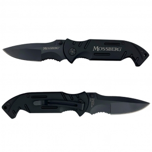 Черный складной нож Mossberg