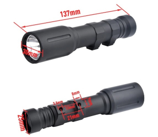 Наствольный фонарь PLH-V2 1300 Lm (черный)