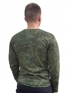 Армейская футболка с длинным рукавом КМФ "Зелёная цифра"