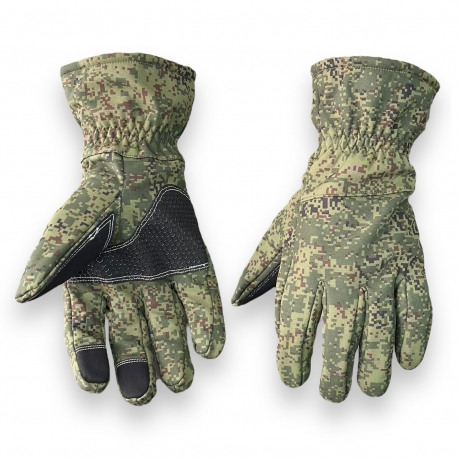 Ветрозащитные зимние перчатки SoftShell Shark Skin (Цифра)