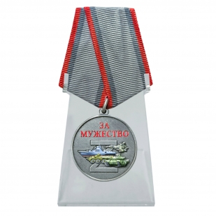 Медаль "Участник СВО" За мужество на подставке