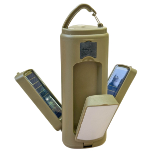 Многофункциональный складной фонарь – лампа с функцией Power Bank и солнечной батареей