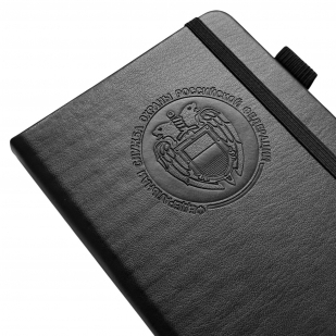 Карманный блокнот ФСО из эко-кожи (11х14.5 см)