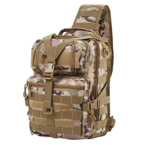 Камуфляжный однолямочный EDC рюкзак (8–10 л; мультикам)