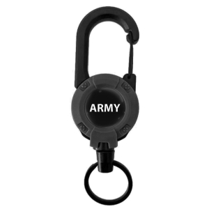 Ретрактор ARMY с карабином для телефона (Черный)