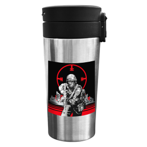 Термокружка "Вагнер" с виниловой наклейкой (300 мл) 