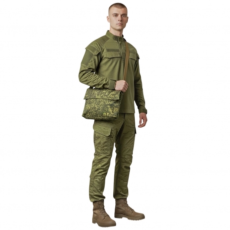 Армейская сумка через плечо (Камуфляж цифра)