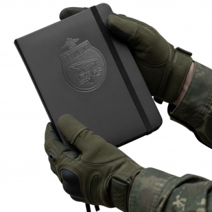 Карманный блокнот "Полиция" из эко-кожи (11х14.5 см)