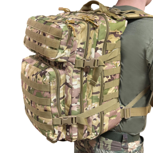Камуфляжный тактический рюкзак с системой MOLLE (Мультикам 45-50 л)