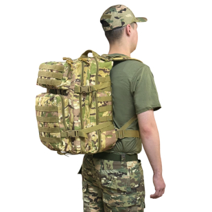 Камуфляжный тактический рюкзак с системой MOLLE (Мультикам 45-50 л)