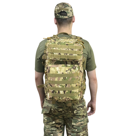 Камуфляжный тактический рюкзак с системой MOLLE (Мультикам 45-50 л)