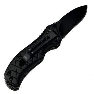 Тактический складной нож черного цвета