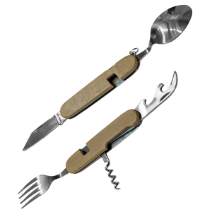 Разборный туристический мультитул со столовыми приборами 6-в-1