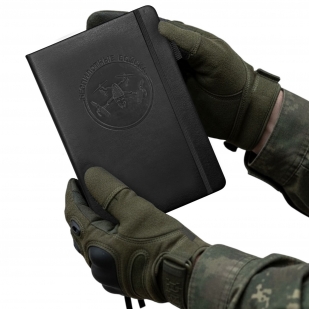 Кожаный блокнот "Беспилотные войска" (13.5х19.5 см)