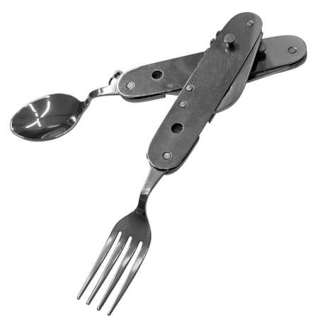Разборный туристический мультитул со столовыми приборами 6-в-1 Разборный туристический мультитул со столовыми приборами 6-в-1