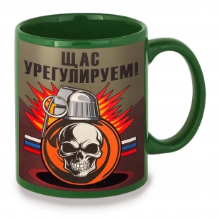 Зеленая керамическая кружка "Щас урегулируем"