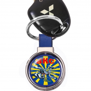 Двухсторонний брелок ВКС (Синий)