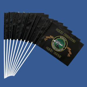 Комплект флажков снайпера "Один выстрел - один труп" на палочке (10шт)