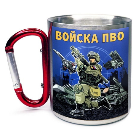 Большая кружка с карабином "Войска ПВО" (400 мл)