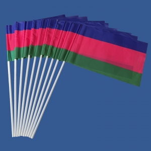 Комплект флажков Кубанского казачьего войска "старый" на палочке (5шт)