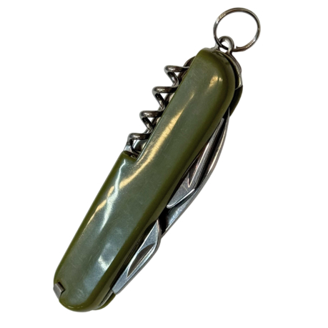 Складной нож мультитул 5-в-1 (нож 60мм, штопор, отвертка, открывалка, консервный нож)