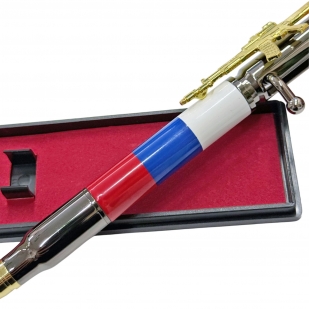 Ручка патрон "Триколор РФ" с затвором и автоматом