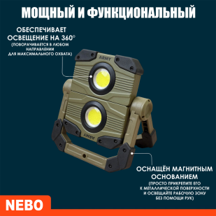 Профессиональный фонарь NERO Omni с яркостью 2000 lm