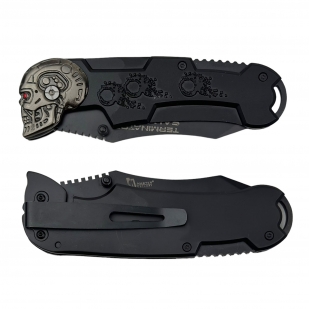 Черный складной нож Terminator T-800