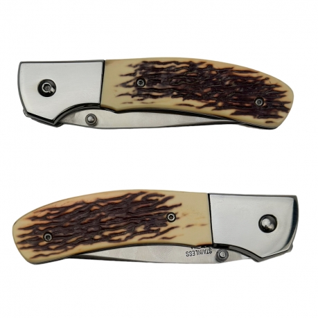 Складной нож с декорированной рукояткой