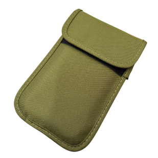 Экранирующий чехол Фарадея для смартфона и смарт-ключей (Олива)