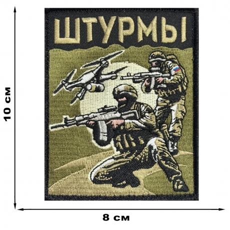 Шеврон "Штурмы" (10х8см)