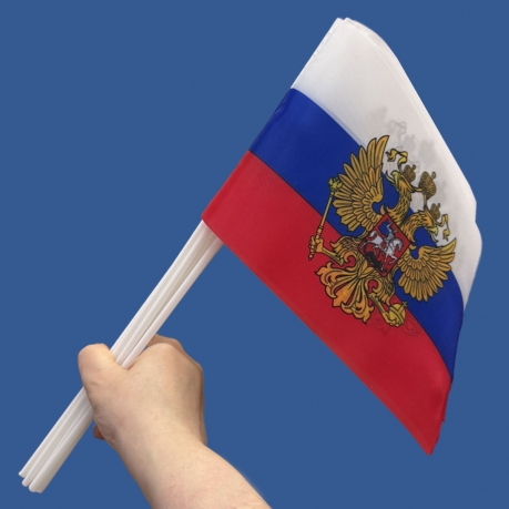 Комплект флажков Штандарт Президента РФ на палочке (5шт)