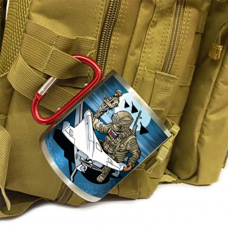 Большая кружка с карабином "Дронармия" 