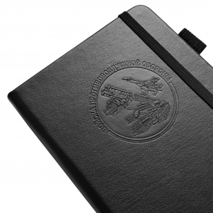 Карманный блокнот "Войска ПВО" из эко-кожи (11х14.5 см)