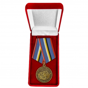 Наградная медаль "За освобождение Херсонской области" в бархатистом футляре