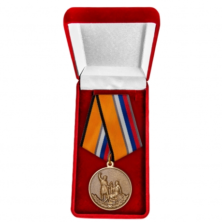 Медаль "Воин – доброволец" МО РФ в бархатистом футляре