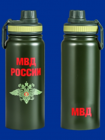 Термос с эмблемой МВД. Термос с эмблемой МВД.