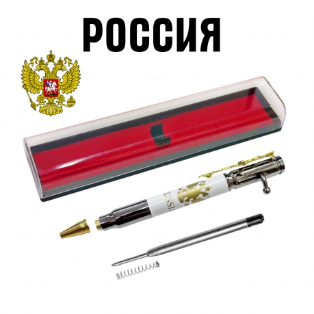 Ручка патрон "RUSSIA" с затвором и автоматом