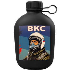 Походная фляга ВКС с виниловой наклейкой