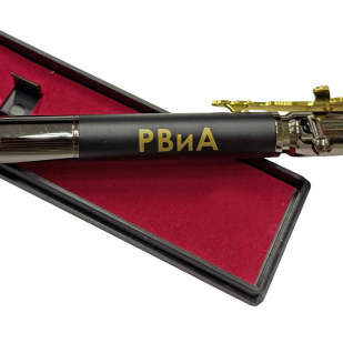 Подарочная ручка патрон "РВиА" с затвором и автоматом