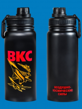 Военный металлический термос ВКС.