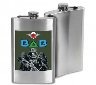 Фляжка "ВДВ" с виниловой наклейкой 