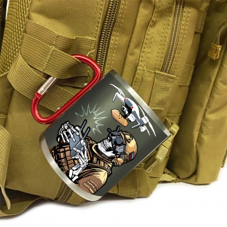 Большая кружка с карабином Дронармия 