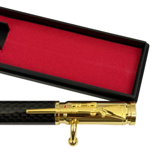 Ручка патрон с затвором (золотистая)