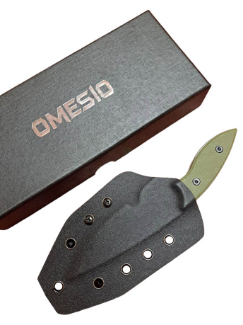 Тактический нож скрытого ношения Omesio (рукоять G10 хаки)