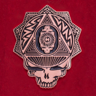 Фанатский значок Grateful Dead - Steal Your Face с черепом