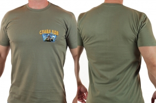 Армейская футболка с эмблемой "Слава ВДВ"