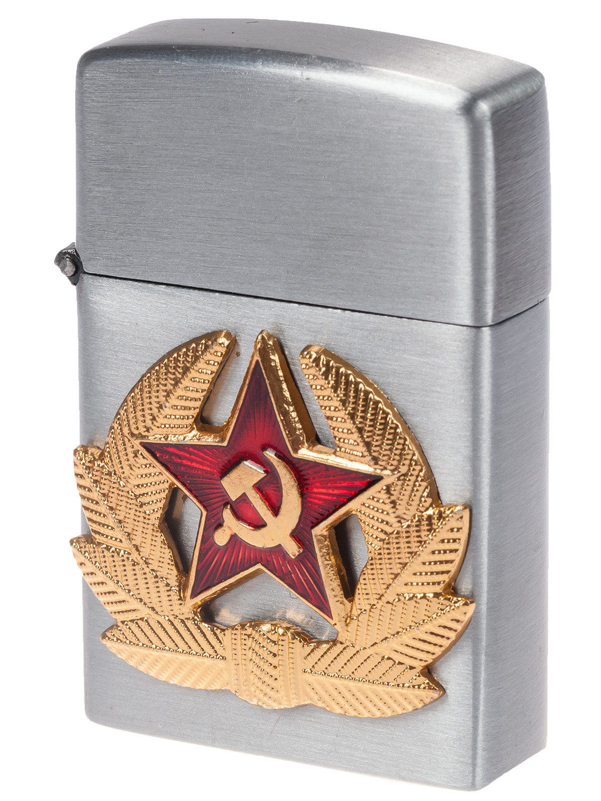 Армейская зажигалка с кокардой СА (газовая Zippo) по низкой цене оптом и в розницу